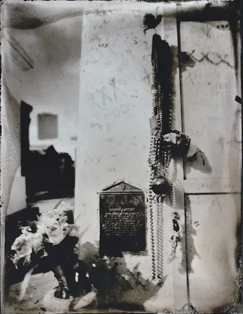 The Crypt of Marie Laveau, as Tintype, New Orleans, 2014 — Tintype photographs, 4.25x5.5" ea., 2014 (4 of 5)