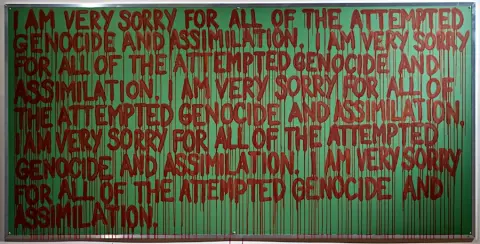 'Lines' - performed at VTape through the Aboriginal Curatorial Collective, Toronto, 2011