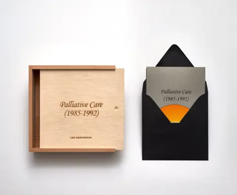 'Palliative Care (1985-1992)' -  artist multiple: DVD, booklet, wooden box, 2016