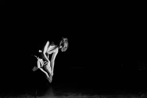 'WhyRobotsMakeBetterLovers', Bee Pallomina in performance, Globe Theatre, Regina, 2010